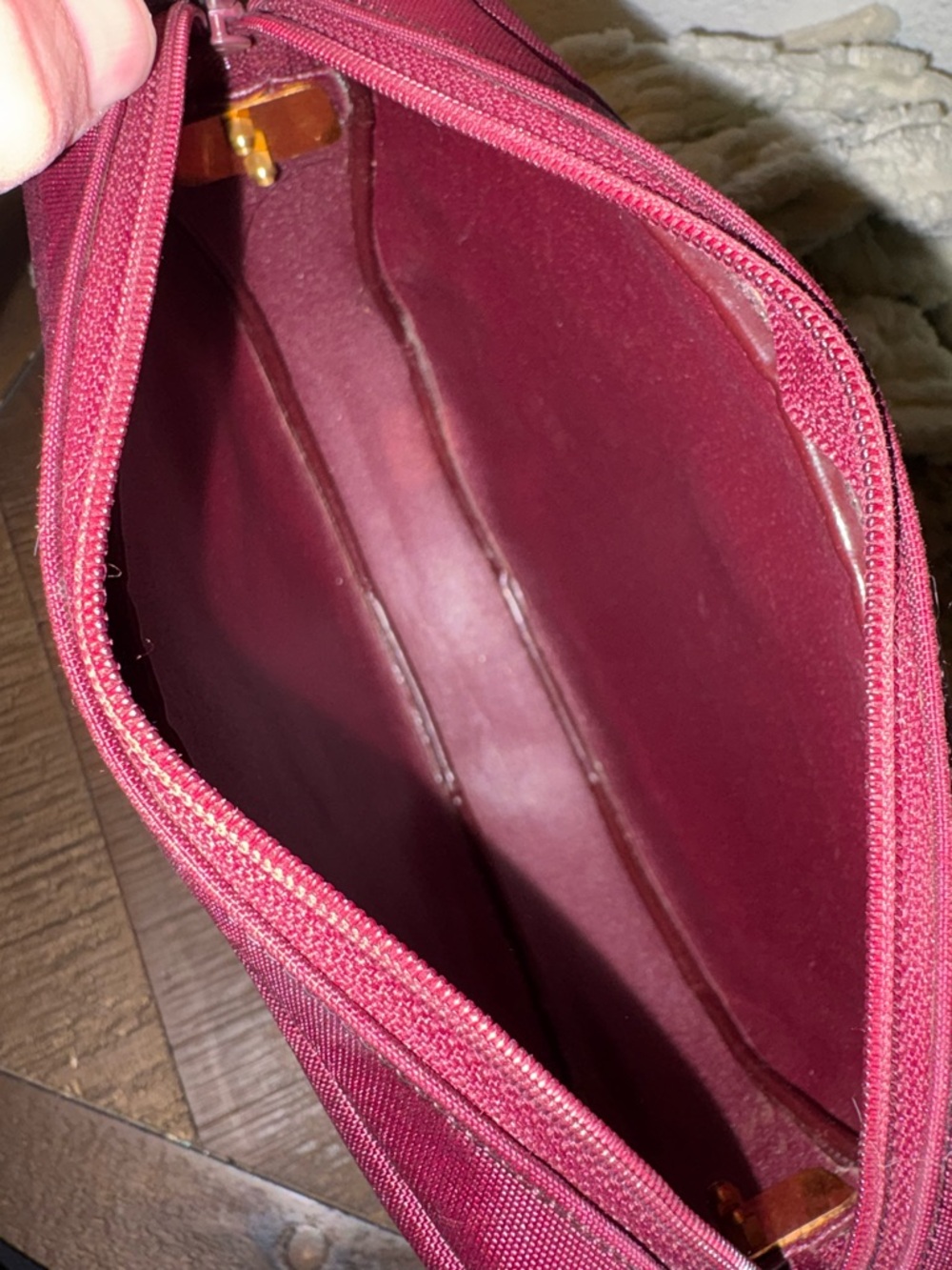 ❤️Dior - Vintage Burgundy Monogram Canvas Crossbody CD Logo Trotter Style - Picture 6 of 12
